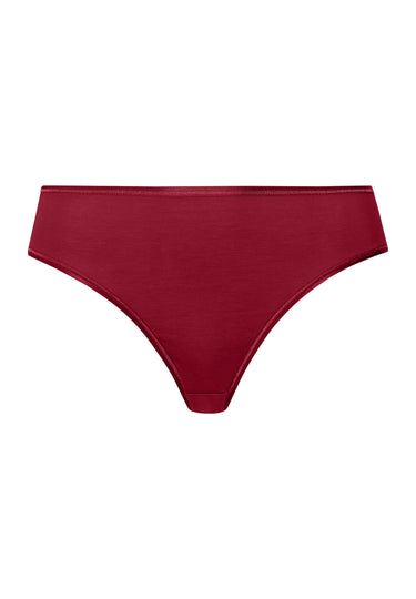 Cotton Seamless Hi Cut Brief | Red Dahlia 71626-2418